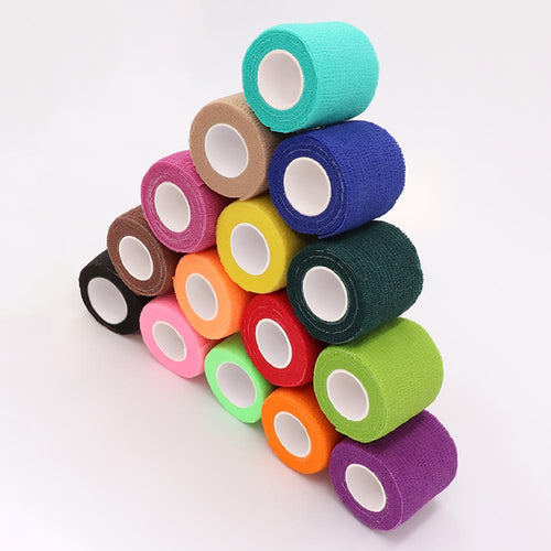 Self adhesive bandage Colorful Sport Elastic Bandage Kinesiology Wrap Tape Ankle Knee Arthrosis Muscle Protector for Gym Fitness