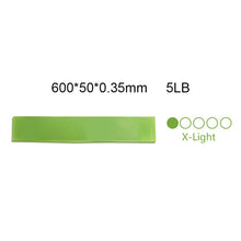 Load image into Gallery viewer, Yoga Resistance Bands 5 Colors Resistance Loop Stretching Pilates Fitness Equipment Gym Home Sport Training Workout (5lb- 25lb)