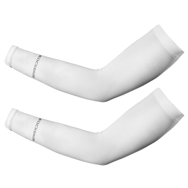 1 Pair Sport Skin Arm Sleeve Cooling Arm Sleeves Sun UV Protective Absorbent Arm Cover for Outdoor Cycling Driving Running