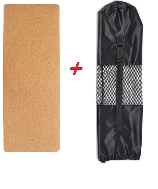 183X68cm Natural Cork TPE Yoga Mat Fitness Gym Sports Mats Pilates Exercise Pads Non-slip Yoga mats 5mm Absorb Sweat Odorless
