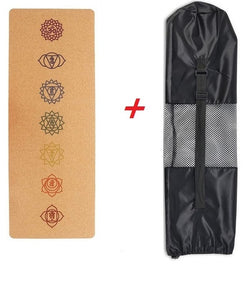 183X68cm Natural Cork TPE Yoga Mat Fitness Gym Sports Mats Pilates Exercise Pads Non-slip Yoga mats 5mm Absorb Sweat Odorless