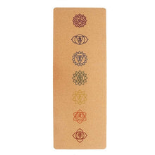 Load image into Gallery viewer, 183X68cm Natural Cork TPE Yoga Mat Fitness Gym Sports Mats Pilates Exercise Pads Non-slip Yoga mats 5mm Absorb Sweat Odorless