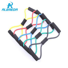 Load image into Gallery viewer, ALBREDA New Elastic pilate Sport Exercise Workout fitness Equipment loop Stretch expande Belt Pull Strap Resistance pull rope
