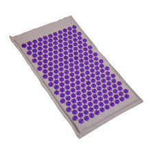 Load image into Gallery viewer, Nature Linen Coconut palm Massage Yoga mat sport pillow mat with bag Lotus Spike Acupressure Mat Cushion