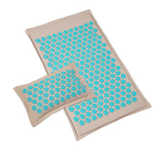 Load image into Gallery viewer, Nature Linen Coconut palm Massage Yoga mat sport pillow mat with bag Lotus Spike Acupressure Mat Cushion