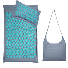Load image into Gallery viewer, Nature Linen Coconut palm Massage Yoga mat sport pillow mat with bag Lotus Spike Acupressure Mat Cushion