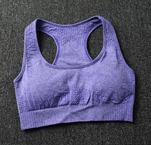 Load image into Gallery viewer, Women Seamless yoga set Fitness Sport Suits GYM cloth Yoga  Shirts High Waist Running Leggings Workout Pants Shirts Bra Tops