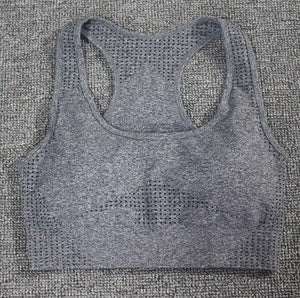 Women Seamless yoga set Fitness Sport Suits GYM cloth Yoga  Shirts High Waist Running Leggings Workout Pants Shirts Bra Tops