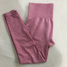 Load image into Gallery viewer, Women Seamless yoga set Fitness Sport Suits GYM cloth Yoga  Shirts High Waist Running Leggings Workout Pants Shirts Bra Tops