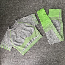 Load image into Gallery viewer, Seamless Women Yoga Set Long Sleeve Top High Waist Belly Control Sport Leggings Gym Clothes Seamless Sport Suit canbe alone buy
