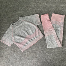 Load image into Gallery viewer, Seamless Women Yoga Set Long Sleeve Top High Waist Belly Control Sport Leggings Gym Clothes Seamless Sport Suit canbe alone buy