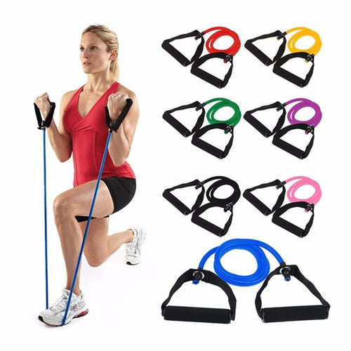 120 cm Elastischen Widerstand Bands Yoga Pull Seil Fitness Pilates Workout Sport Gummi Zug Zug Seil Expander Banda Elastica