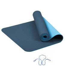 Load image into Gallery viewer, ITSTYLE 6MM TPE Yoga Mat Anti Slip Sports Fitness Exercise Pilates Gym Colchonete For Beginners 183*61*0.6cm