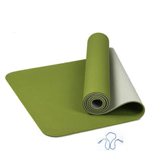Load image into Gallery viewer, ITSTYLE 6MM TPE Yoga Mat Anti Slip Sports Fitness Exercise Pilates Gym Colchonete For Beginners 183*61*0.6cm