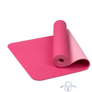 ITSTYLE 6MM TPE Yoga Mat Anti Slip Sports Fitness Exercise Pilates Gym Colchonete For Beginners 183*61*0.6cm