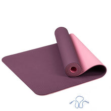 Load image into Gallery viewer, ITSTYLE 6MM TPE Yoga Mat Anti Slip Sports Fitness Exercise Pilates Gym Colchonete For Beginners 183*61*0.6cm