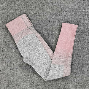 Seamless Rib Yoga Set Sport Outfits Women Two 2 Piece Dry Fit Tight Long Sleeve Crop top+Leggings Workout Gym Suit Fitness Sets
