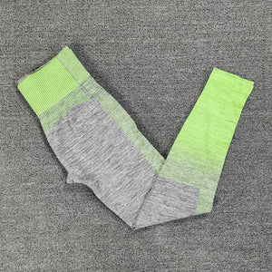 Seamless Rib Yoga Set Sport Outfits Women Two 2 Piece Dry Fit Tight Long Sleeve Crop top+Leggings Workout Gym Suit Fitness Sets