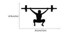 Load image into Gallery viewer, Gym Crossbar Fitness Man Woman Switch Sticker Creative Sport Silhouette Wall Sticker for Gym Bedroom Living Room Home Decor