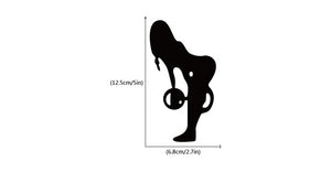 Gym Crossbar Fitness Man Woman Switch Sticker Creative Sport Silhouette Wall Sticker for Gym Bedroom Living Room Home Decor