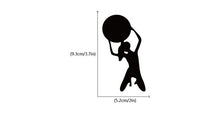 Load image into Gallery viewer, Gym Crossbar Fitness Man Woman Switch Sticker Creative Sport Silhouette Wall Sticker for Gym Bedroom Living Room Home Decor