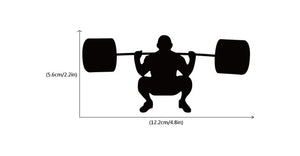 Gym Crossbar Fitness Man Woman Switch Sticker Creative Sport Silhouette Wall Sticker for Gym Bedroom Living Room Home Decor
