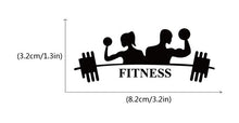Load image into Gallery viewer, Gym Crossbar Fitness Man Woman Switch Sticker Creative Sport Silhouette Wall Sticker for Gym Bedroom Living Room Home Decor