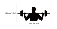 Load image into Gallery viewer, Gym Crossbar Fitness Man Woman Switch Sticker Creative Sport Silhouette Wall Sticker for Gym Bedroom Living Room Home Decor