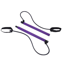 Load image into Gallery viewer, Portable Yoga Pull Rods for Pilates Exercise Stick Toning Bar Fitness Home Yoga Gym Body Abdominal Resistance Bands Rope Puller