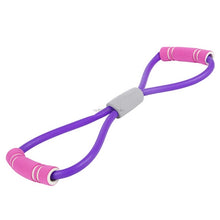 Load image into Gallery viewer, Home Sport Fitness Yoga 8 Shape Pull Rope Tube Equipment Tool Gym Exercise Rally